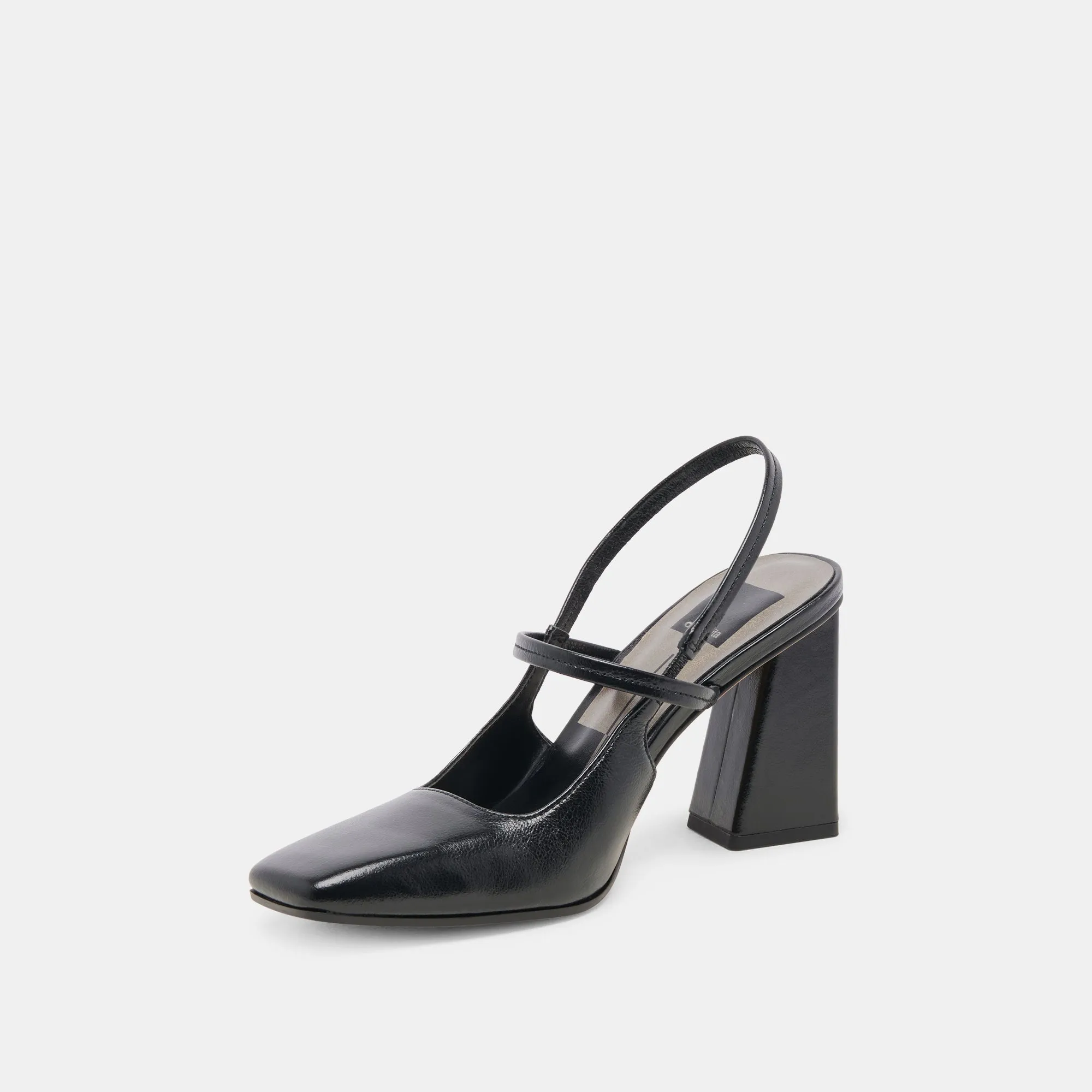 SOYER HEELS MIDNIGHT CRINKLE PATENT - re:vita