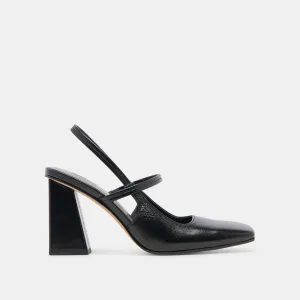 SOYER HEELS MIDNIGHT CRINKLE PATENT - re:vita