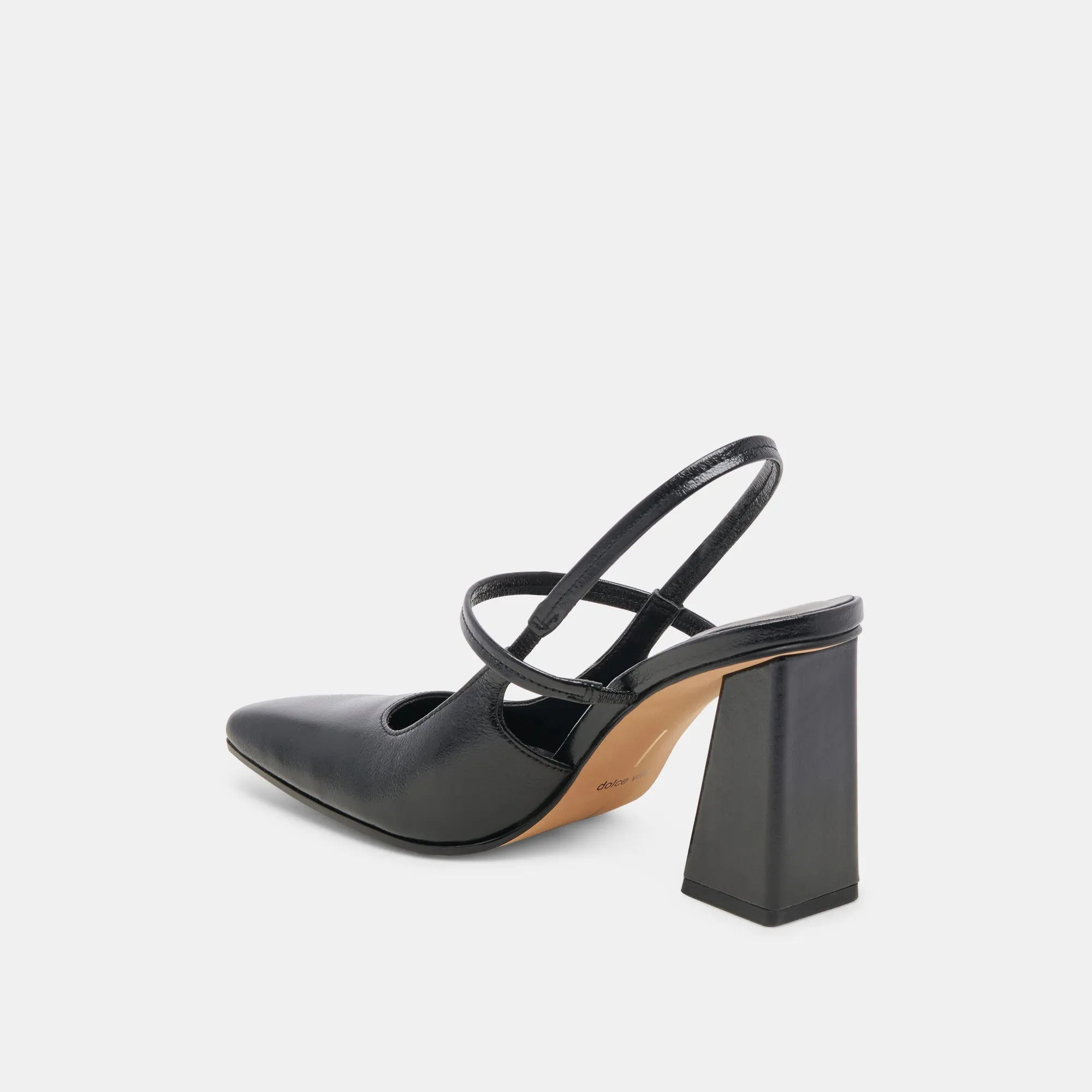 SOYER HEELS MIDNIGHT CRINKLE PATENT - re:vita