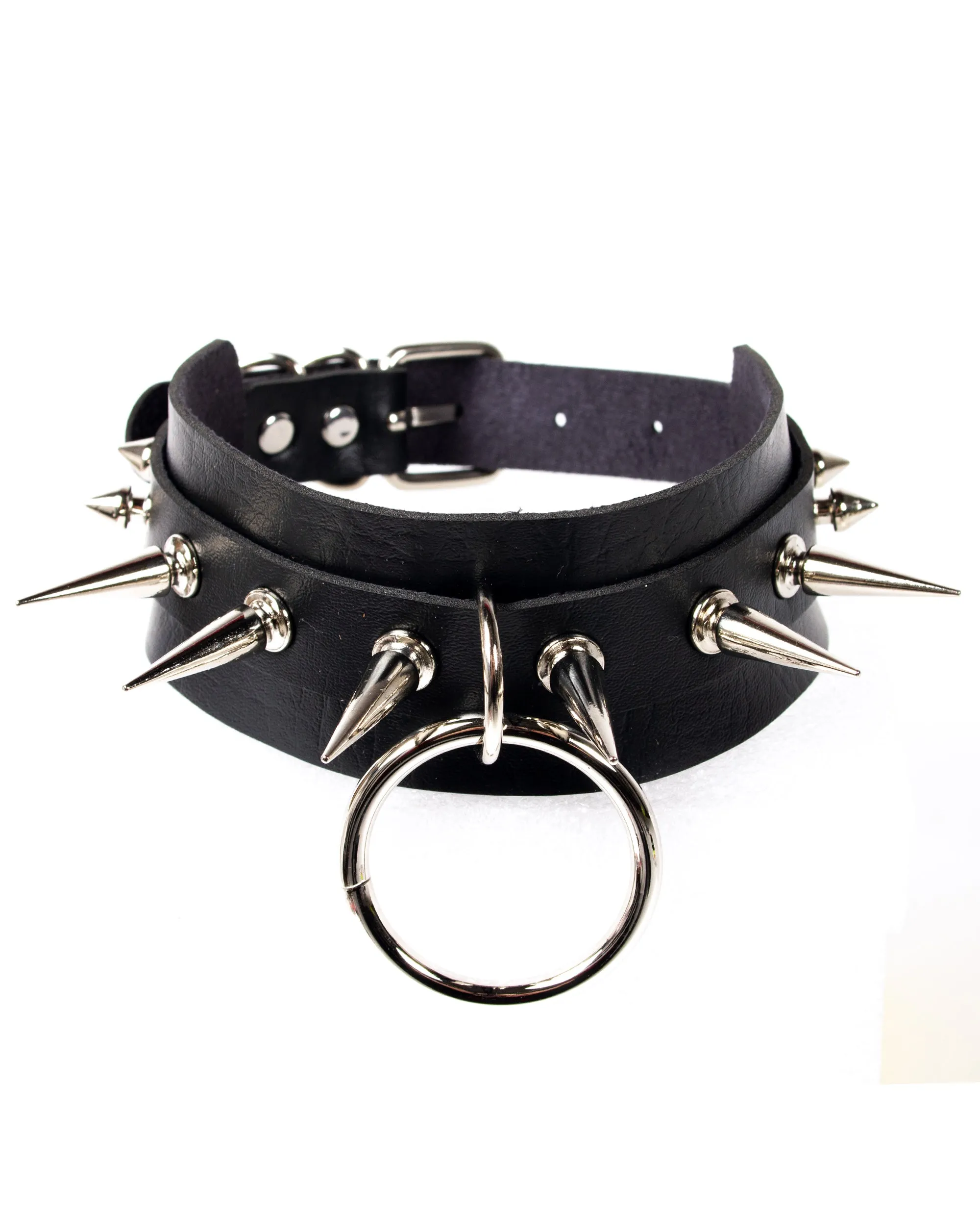 SPIKED RING COLLAR