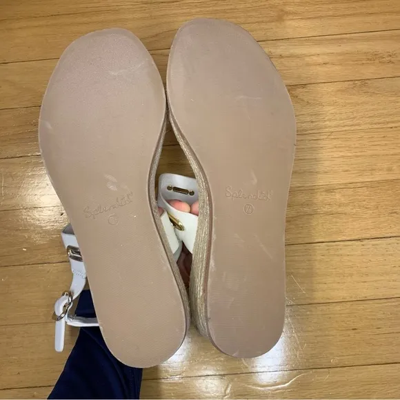 Splendid Dani Slingback Espadrille Platform Wedge Sandal in Linen - Size 7.5