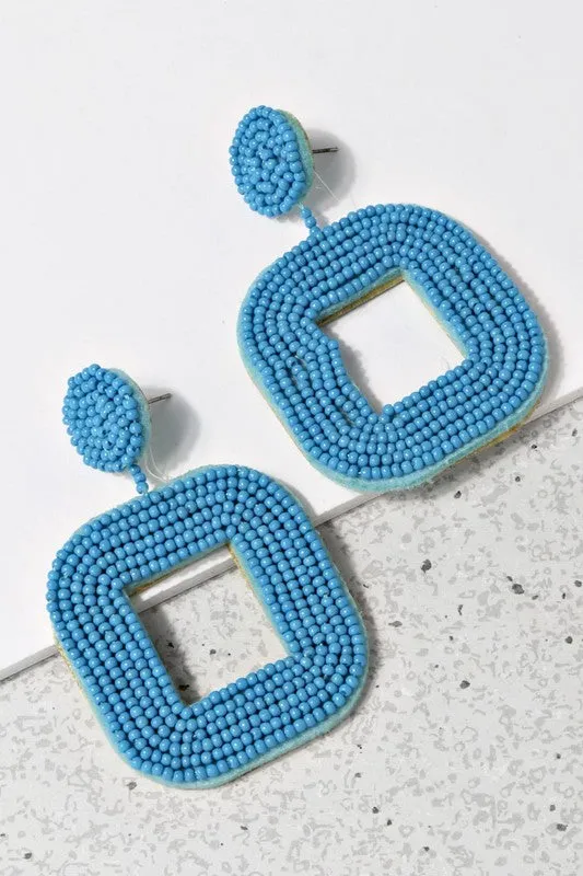 SquareBiz Beaded Earrings