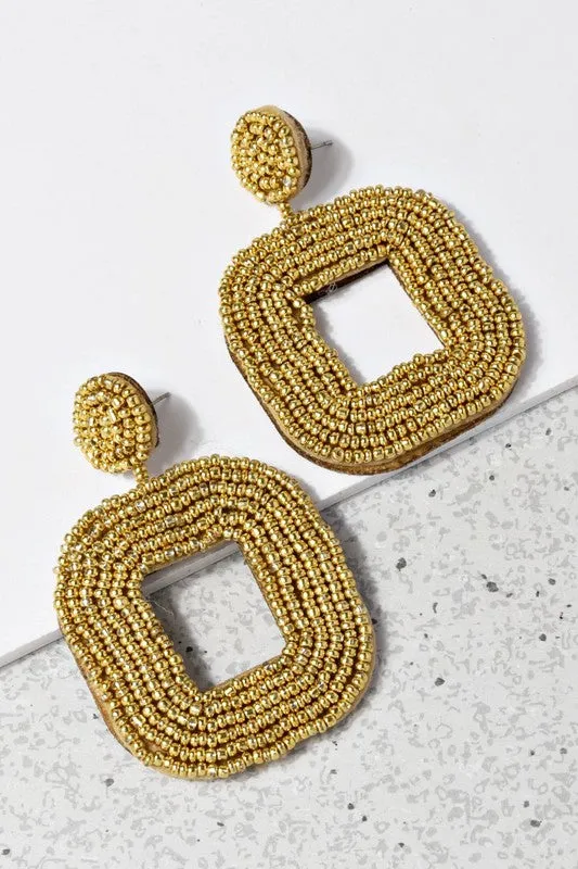SquareBiz Beaded Earrings