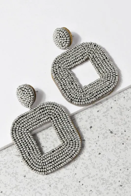 SquareBiz Beaded Earrings