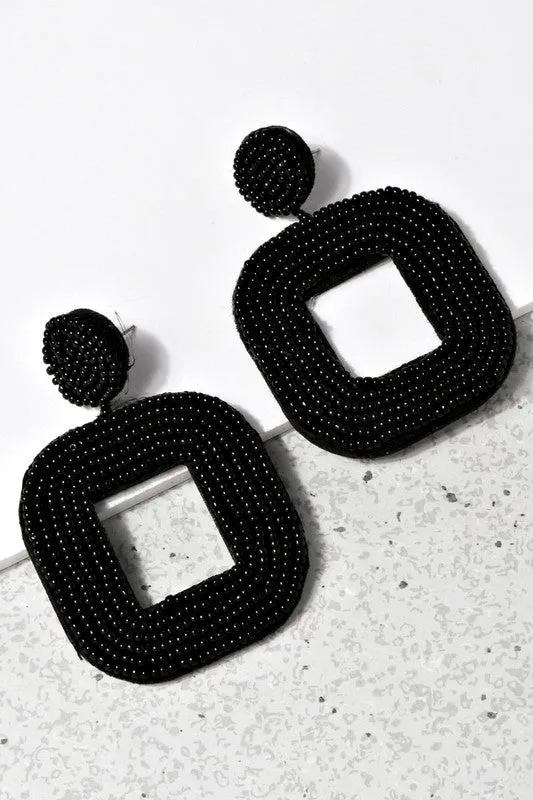 SquareBiz Beaded Earrings