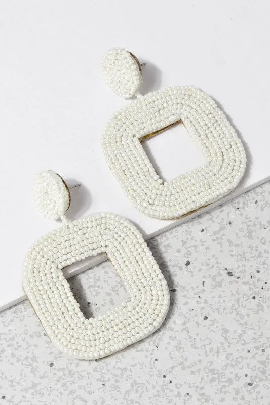 SquareBiz Beaded Earrings