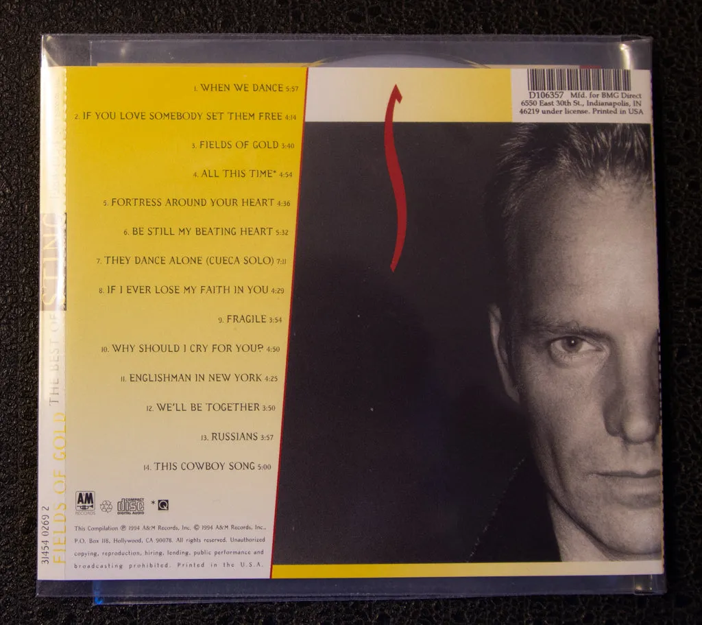 Sting: The Best Of Sting 1984-1994 (BMG Record Club 1994) CD