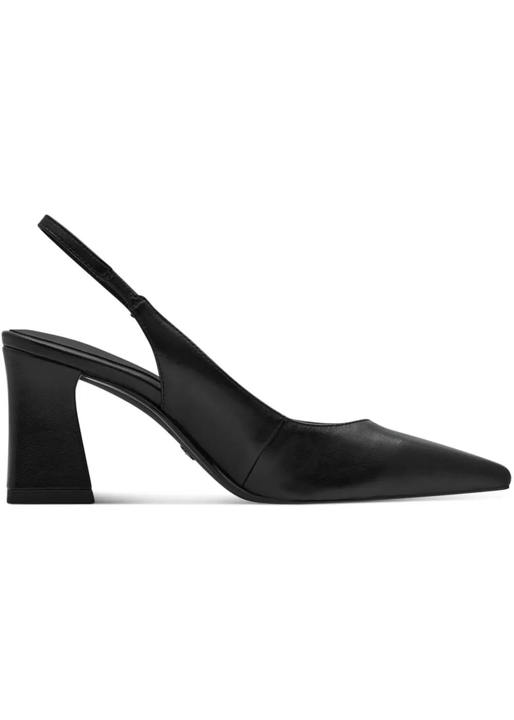 Tamaris Miranda Leather 60's Slingback Pumps Black
