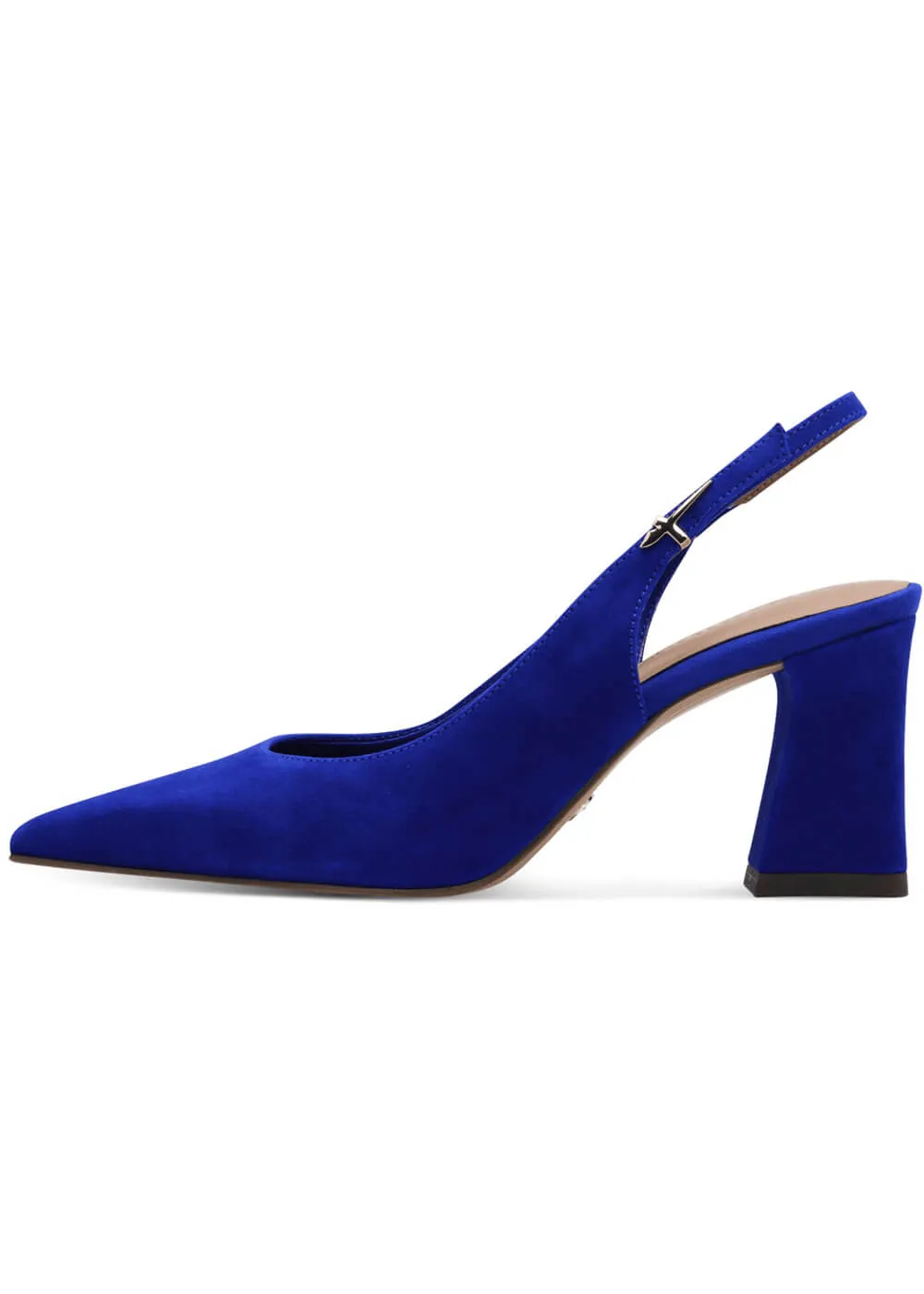 Tamaris Miranda Leather Slingback Pumps Royal Blue