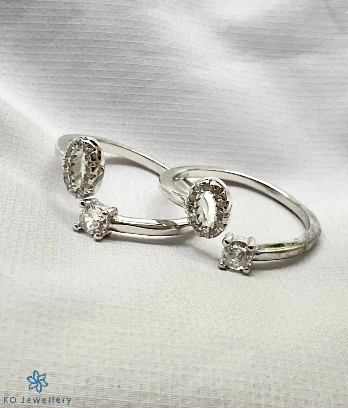The Zoya Silver Toe-Rings (Front open)Zoya Silver Toe-Rings