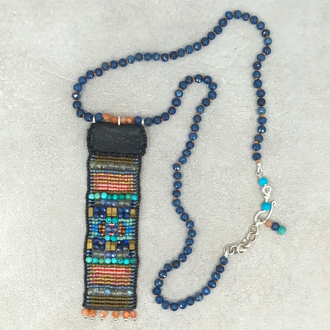 Transcendence Necklace Weaving Wearable Art