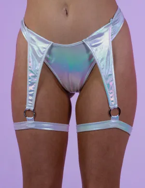 Unicorn Foil Leg Wrap Shorts