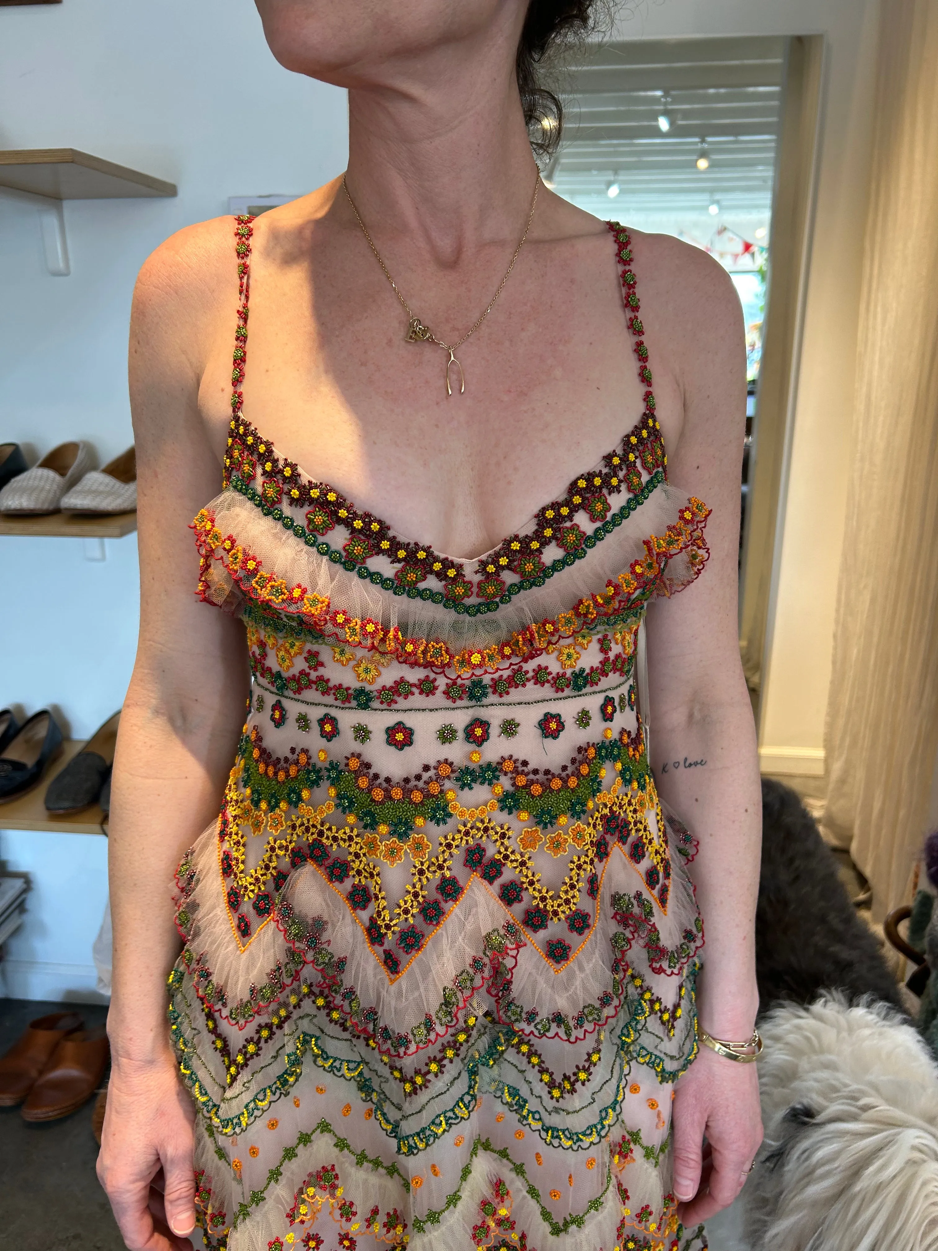 Valentino Beaded Cocktail Dress