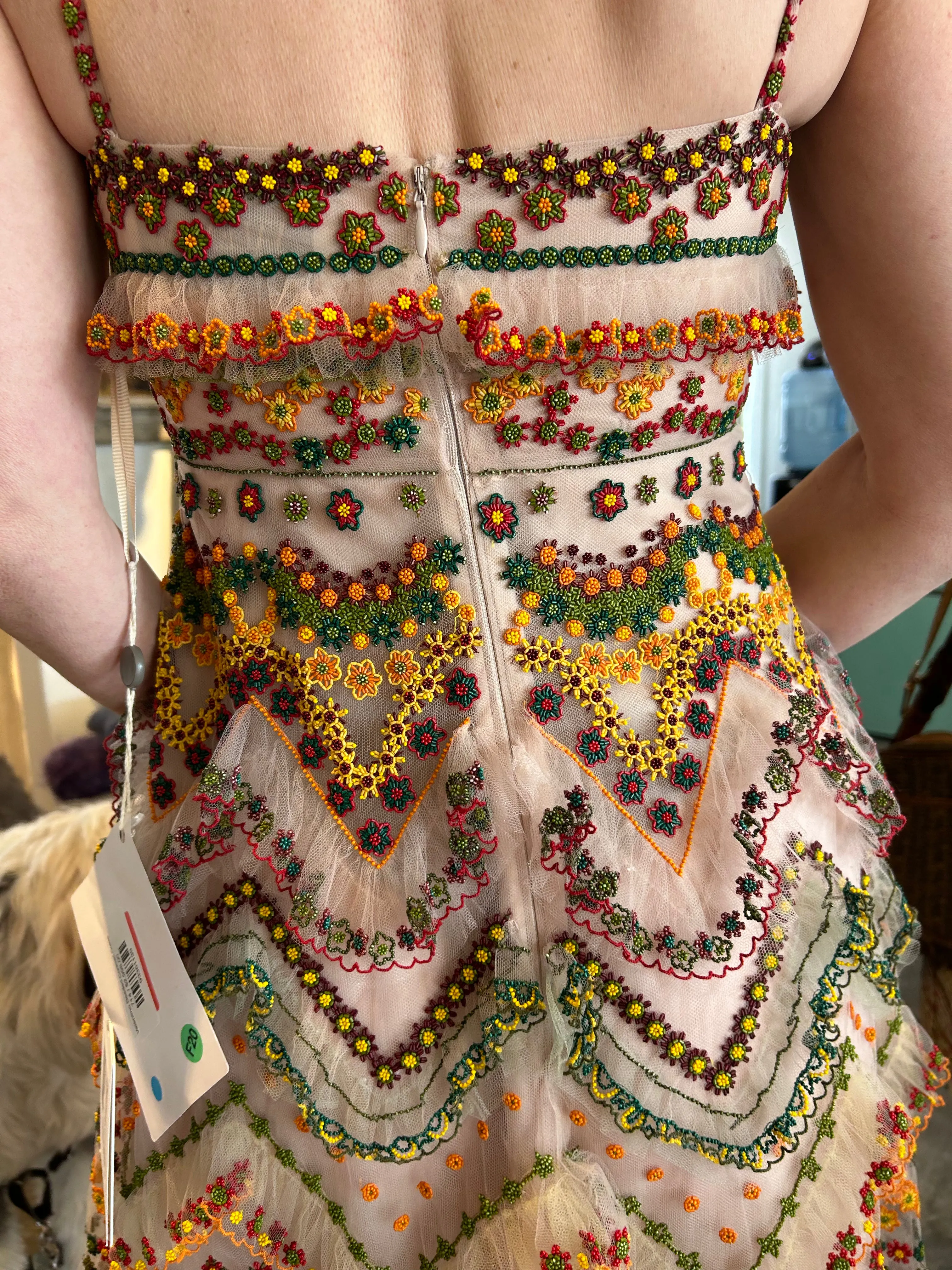 Valentino Beaded Cocktail Dress