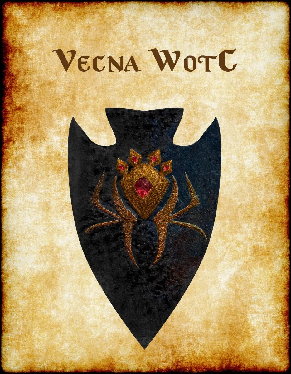 Vecna WotC Heraldry of Greyhawk Anna Meyer Cartography Canvas Art Print