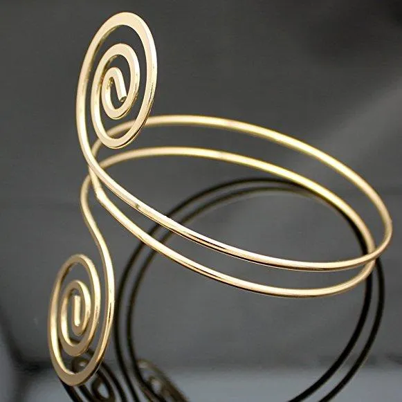 Victorian Filigree Swirl Gypsy Boho Armband Upper Arm Cuff Armlet Belly Dance