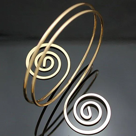 Victorian Filigree Swirl Gypsy Boho Armband Upper Arm Cuff Armlet Belly Dance