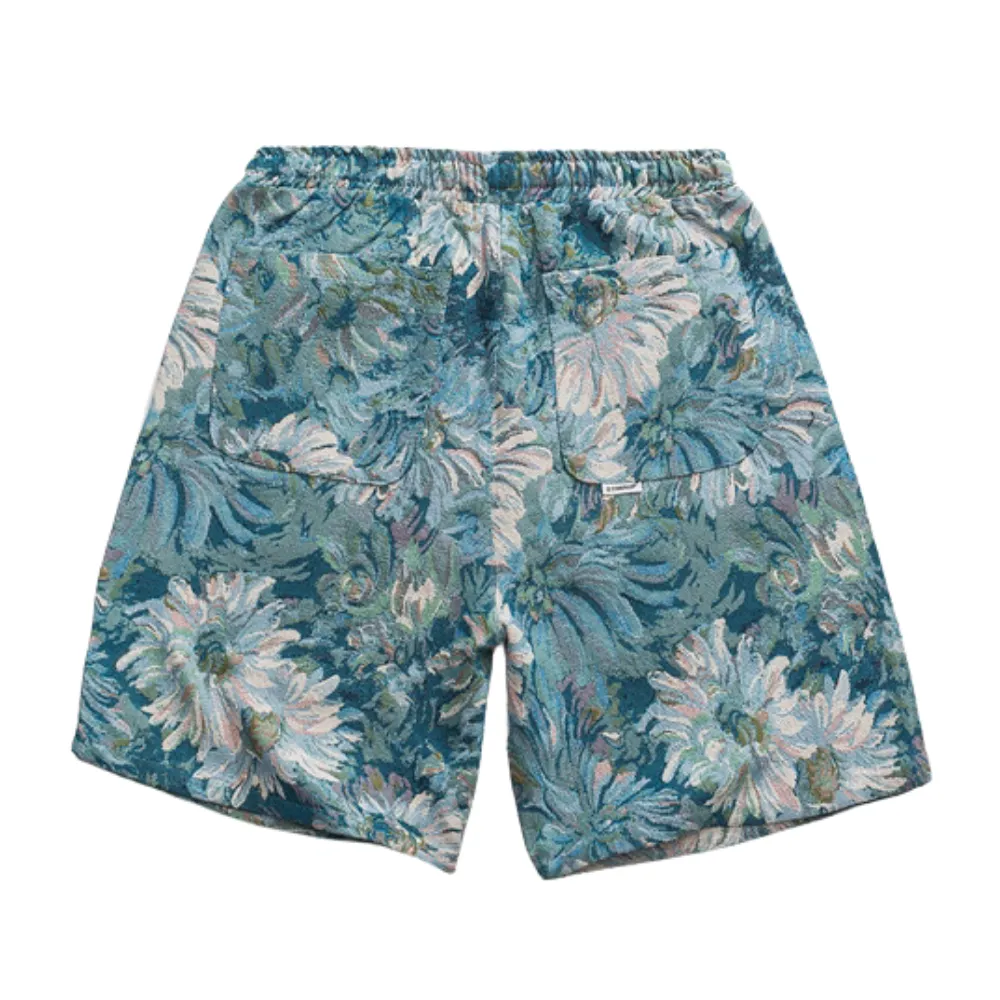 Vintage Floral Allover Canvas Shorts