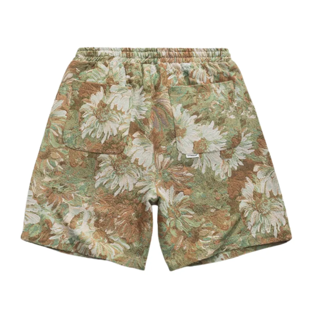 Vintage Floral Allover Canvas Shorts