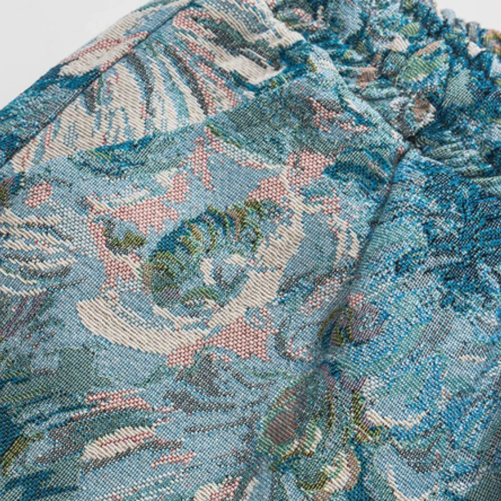 Vintage Floral Allover Canvas Shorts