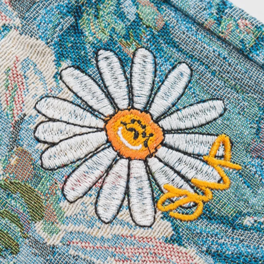 Vintage Floral Allover Canvas Shorts