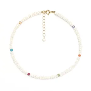 Viola Pearl Anklet