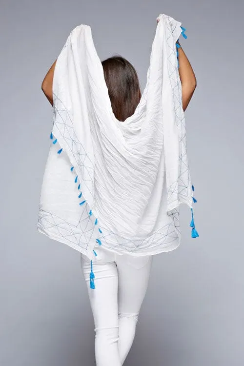 Vivi Embroidered Scarf