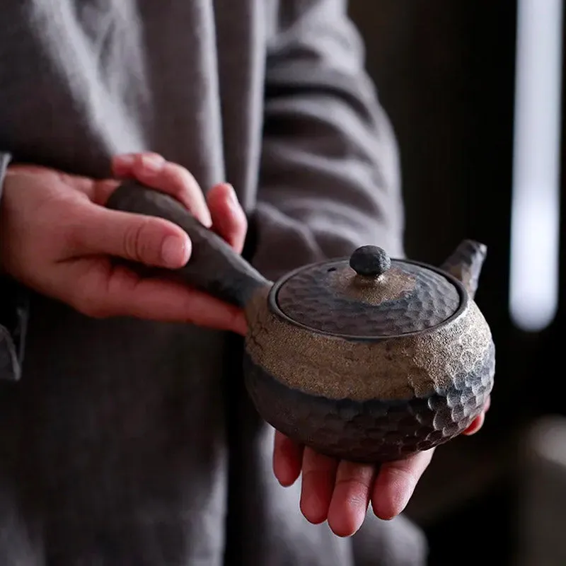 Wabi Sabi Handmade Tea Set With Tea Warmer and Tray