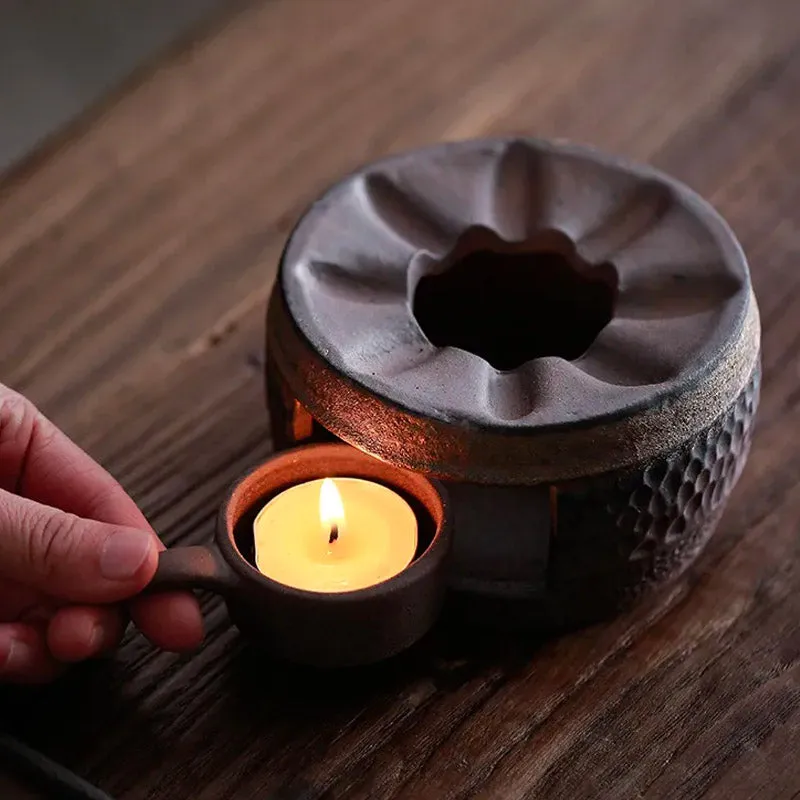 Wabi Sabi Handmade Tea Set With Tea Warmer and Tray