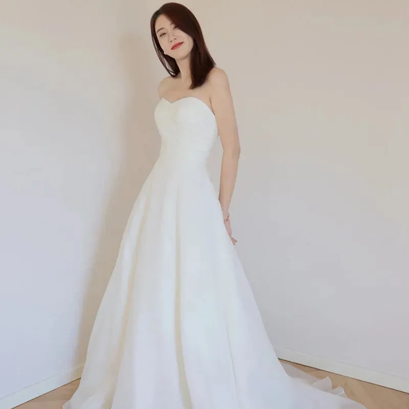 Wedding Guest Dresses: Wedding Dress Elegant A-line Sleeveless