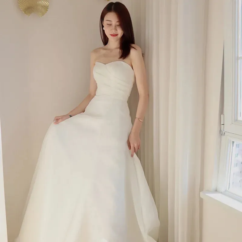 Wedding Guest Dresses: Wedding Dress Elegant A-line Sleeveless