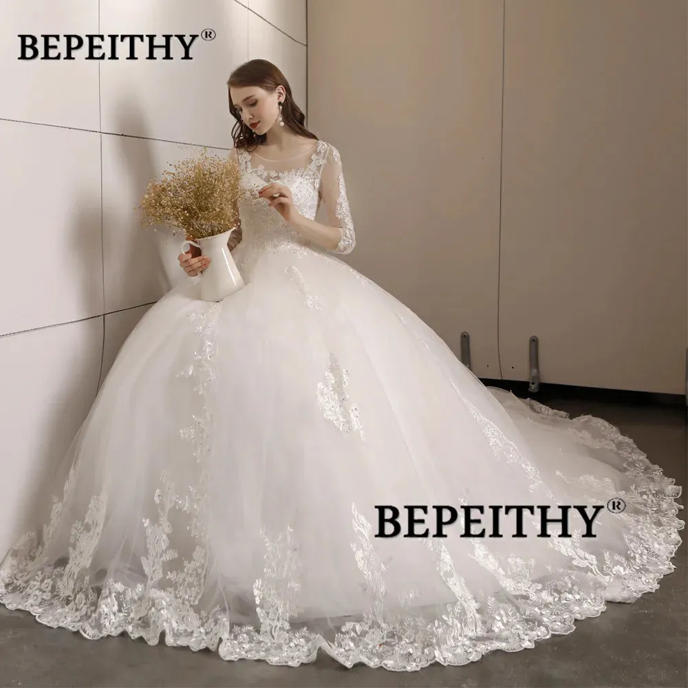 Wedding Guest Dresses: Wedding Dress Open Back Vintage Bridal Dresses Ball Gown