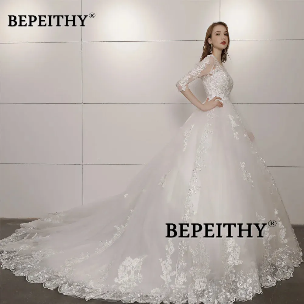 Wedding Guest Dresses: Wedding Dress Open Back Vintage Bridal Dresses Ball Gown
