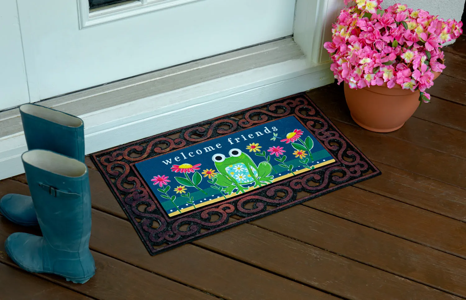 Welcome Friends Frog Sassafras Switch Mat