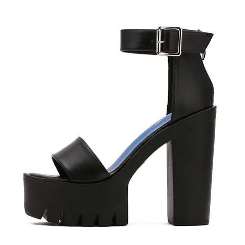 White Sandal Shoes for Women  New Arrival Thick Heels Sandals