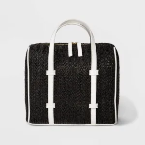 Who What Wear Womens Wicker Barrel Bag WAC-340