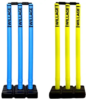 WILLAGE® Cricket Stumps Set of 2, Cricket Wicket, Plastic Wickets, Cricket Plastic Stumps