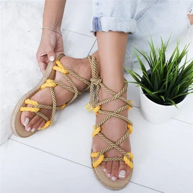 Women New Sandals Women High Heel Peep Toe Lace Up Sandals