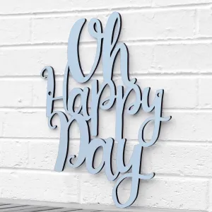 Wood Wall Art Sign Oh Happy Day by Spunky Fluff